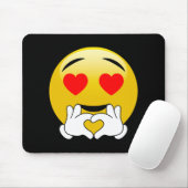 Emoji mit den Herz-Augen u. Händen Mousepad (Mit Mouse)