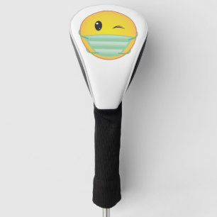 Emoji mit Maske Golf Headcover