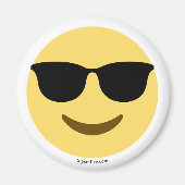 Emoji mit Sonnenbrille cool Magnet (Vorne)