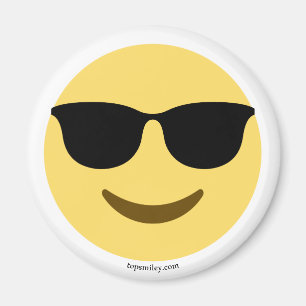 Emoji mit Sonnenbrille cool Magnet