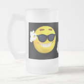 Emoji mit Trinken Sie mir Herzen Yo Ho! Mattglas Bierglas (Links)