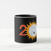 Emoji Mond-Gesamtsolareklipse-Tasse 2017 Tasse (Zentrum)