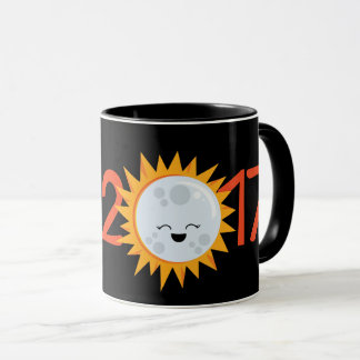 Emoji Mond-Gesamtsolareklipse-Tasse 2017 Tasse