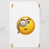 Emoji-Monokel Briefpapier (Vorne/Hinten)