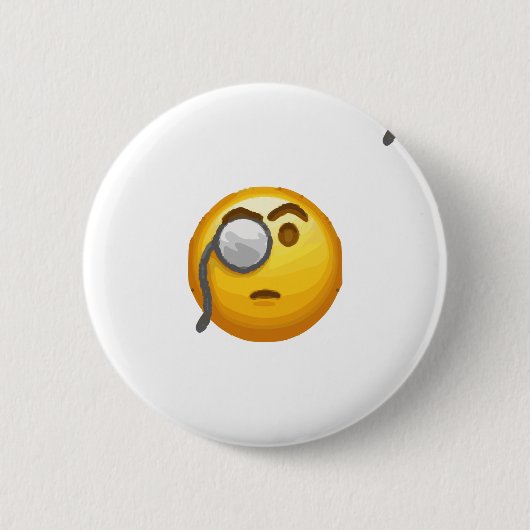 Emoji-Monokel Button (Vorderseite)
