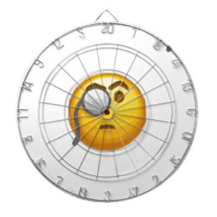 Emoji-Monokel Dartscheibe