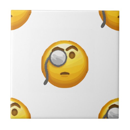 Emoji-Monokel Fliese (Vorderseite)