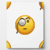 Emoji-Monokel Fotoplatte (Vorderseite)
