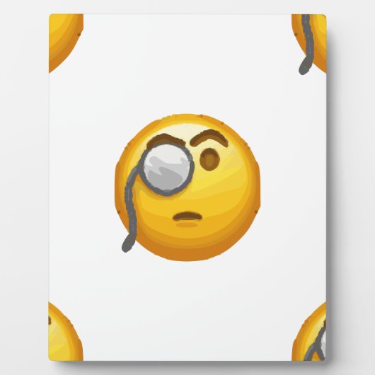Emoji-Monokel Fotoplatte (Vorderseite)