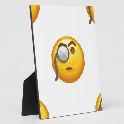 Emoji-Monokel Fotoplatte (Seite)