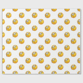 Emoji-Monokel Geschenkpapier (Flach)