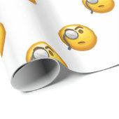 Emoji-Monokel Geschenkpapier (Rolleneckpunkt)