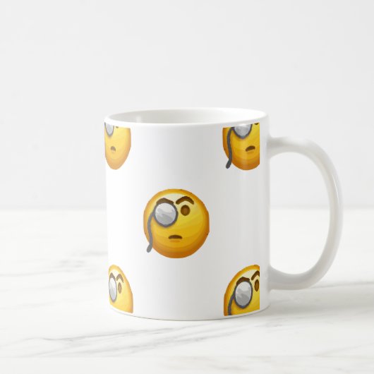 Emoji-Monokel Kaffeetasse