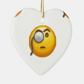 Emoji-Monokel Keramikornament (Rechts)