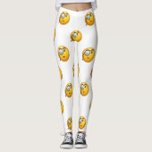 Emoji-Monokel-Leggings Leggings (Vorderseite)
