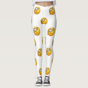 Emoji-Monokel-Leggings Leggings