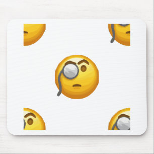 Emoji-Monokel Mousepad