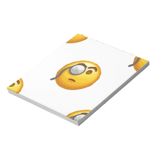 Emoji-Monokel Notizblock (Rotiert)