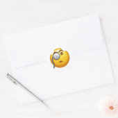 Emoji-Monokel Stern-Aufkleber (Umschlag)