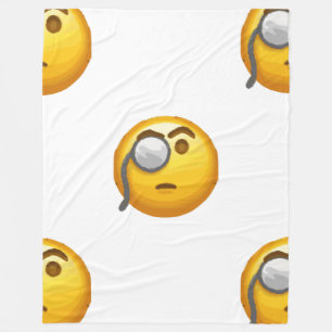 Emoji-Monokeldecke Fleecedecke
