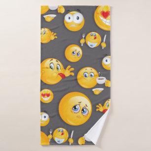 Emoji-Muster 2 Badehandtuch