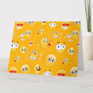 Emoji-Muster 2 Dankeskarte