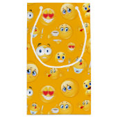 Emoji Muster 2 Kleine Geschenktüte (Rückseite)