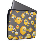 Emoji Muster 2 Laptopschutzhülle (Vorne Rechts)
