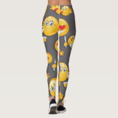 Emoji Muster 2 Leggings (Rückseite)
