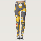 Emoji Muster 2 Leggings (Vorderseite)