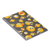 Emoji Muster 2 Notizblock (Rechte Seite)
