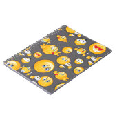 Emoji Muster 2 Notizblock (Linke Seite)