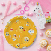 Emoji Muster 2 Pappteller (Party)