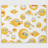 Emoji-Muster Geschenkpapier (Flach)