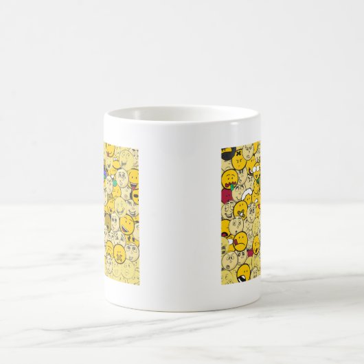 Emoji Muster Kaffeetasse (Mittel)