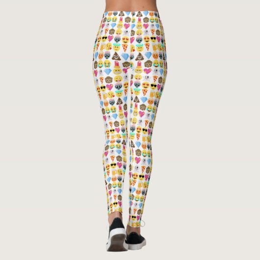 Emoji Muster Leggings (Rückseite)