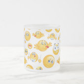 Emoji-Muster Mattglastasse (Mittel)