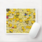 Emoji Muster Mousepad (Mit Mouse)