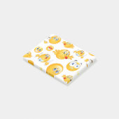 Emoji-Muster Post-it Klebezettel (angewinkelt)