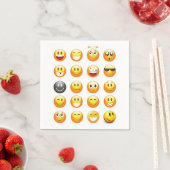 Emoji Napkins Serviette (Beispiel)