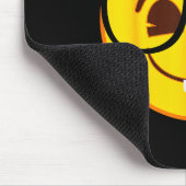 Emoji Nerd Gles Yellow Smile Face  Mousepad (Ecke)