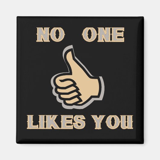 Emoji: No one likes you Magnet (Vorne)