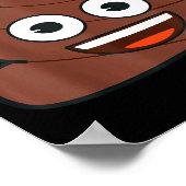 Emoji Op Happy Yellow Smile Face  Poster (Ecke)