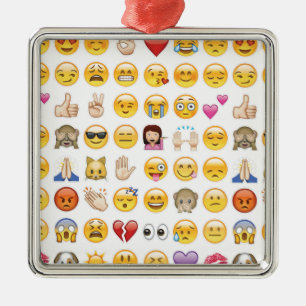 Emoji Ornament Aus Metall