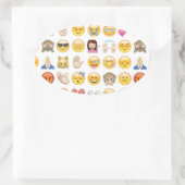 Emoji Ovaler Aufkleber (Tasche)