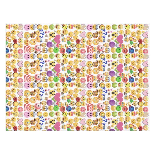 Emoji-Packung Tischdecke (Vorderseite (Horizontal))