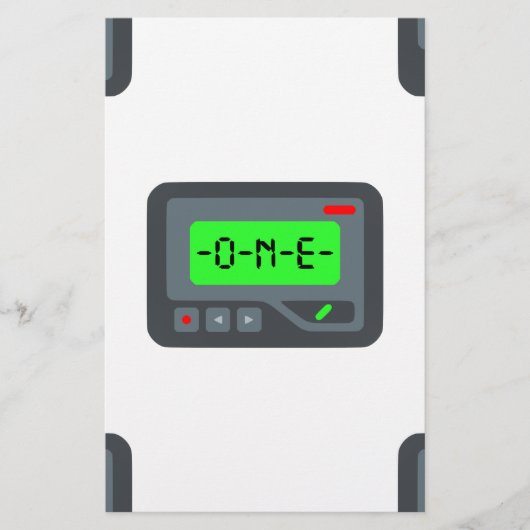 Emoji Pager Briefpapier (Vorderseite)