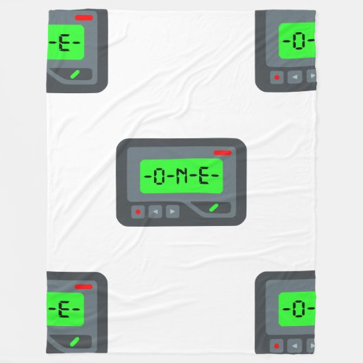 Emoji Pager-Decke Fleecedecke (Vorderseite)