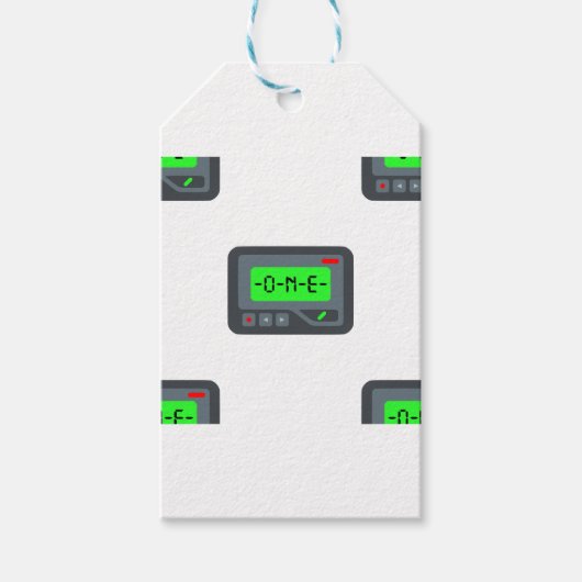 Emoji Pager Geschenkanhänger (Vorderseite)