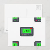 Emoji Pager Postkarte (Vorne/Hinten)